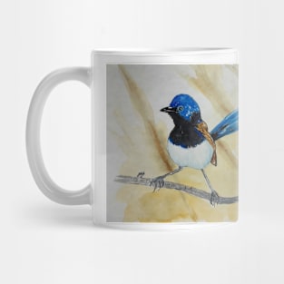 Beautiful Blue Wren - bird art Mug